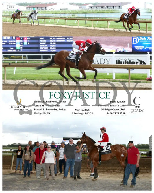 FOXY JUSTICE - 05-13-25 - R08 - IND Indiana Grand