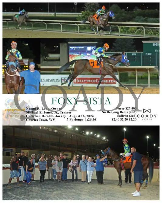 Foxy Sista - 08-16-24 R08 Ct Hollywood Casino At Charles Town Races