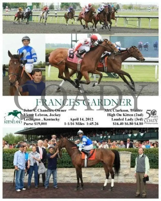 Frances Gardner - 041412 Race 01 Keeneland