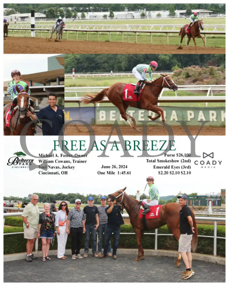 Free As A Breeze - 06-26-24 R06 Btp Belterra Park