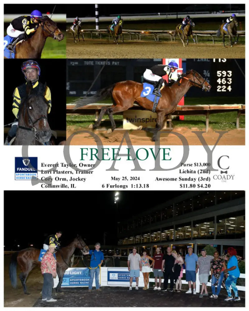 Free Love - 05-25-24 R04 Fan Fanduel Sportsbook Horse Racing