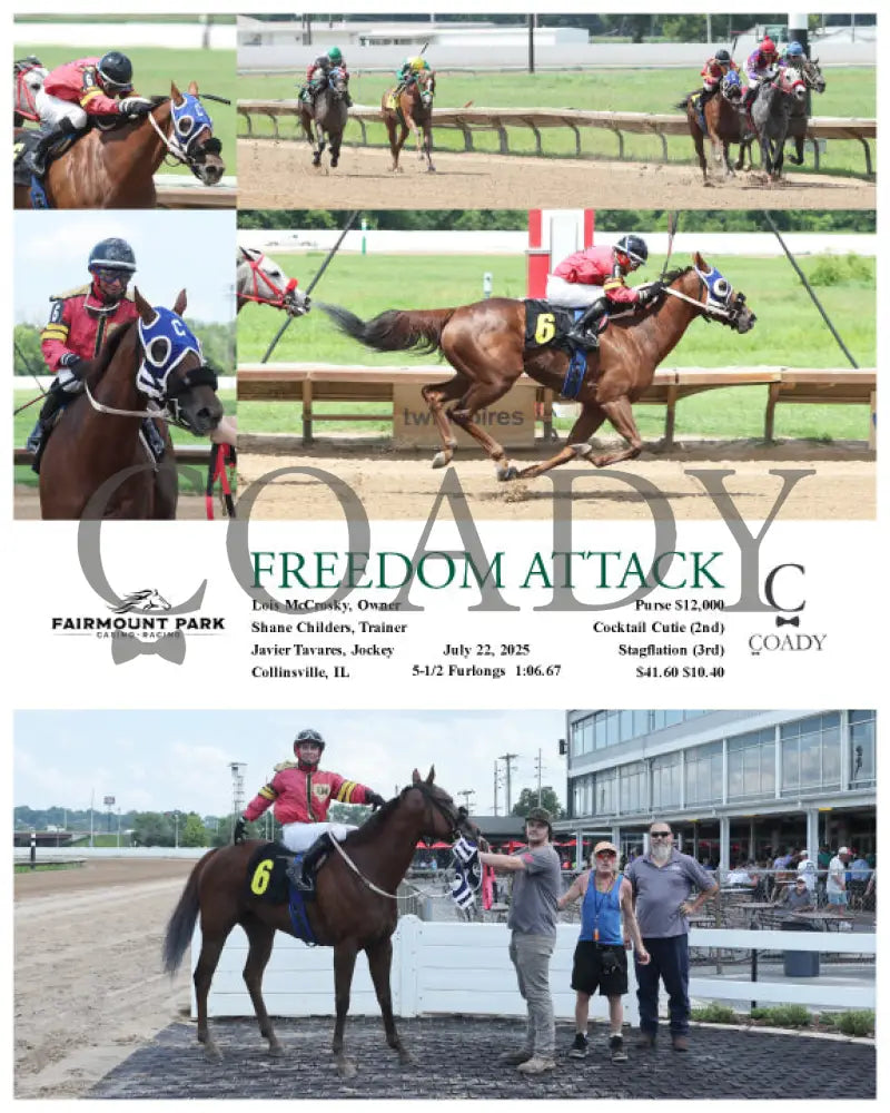FREEDOM ATTACK - 07-22-25 - R04 - FP Fanduel Sportsbook Horse Racing