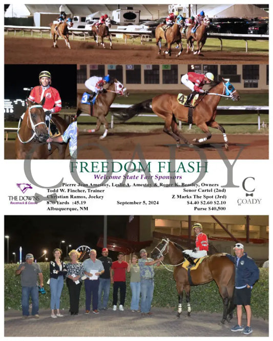 Freedom Flash - Welcome State Fair Sponsors 09-05-24 R05 Alb Downs At Albuquerque