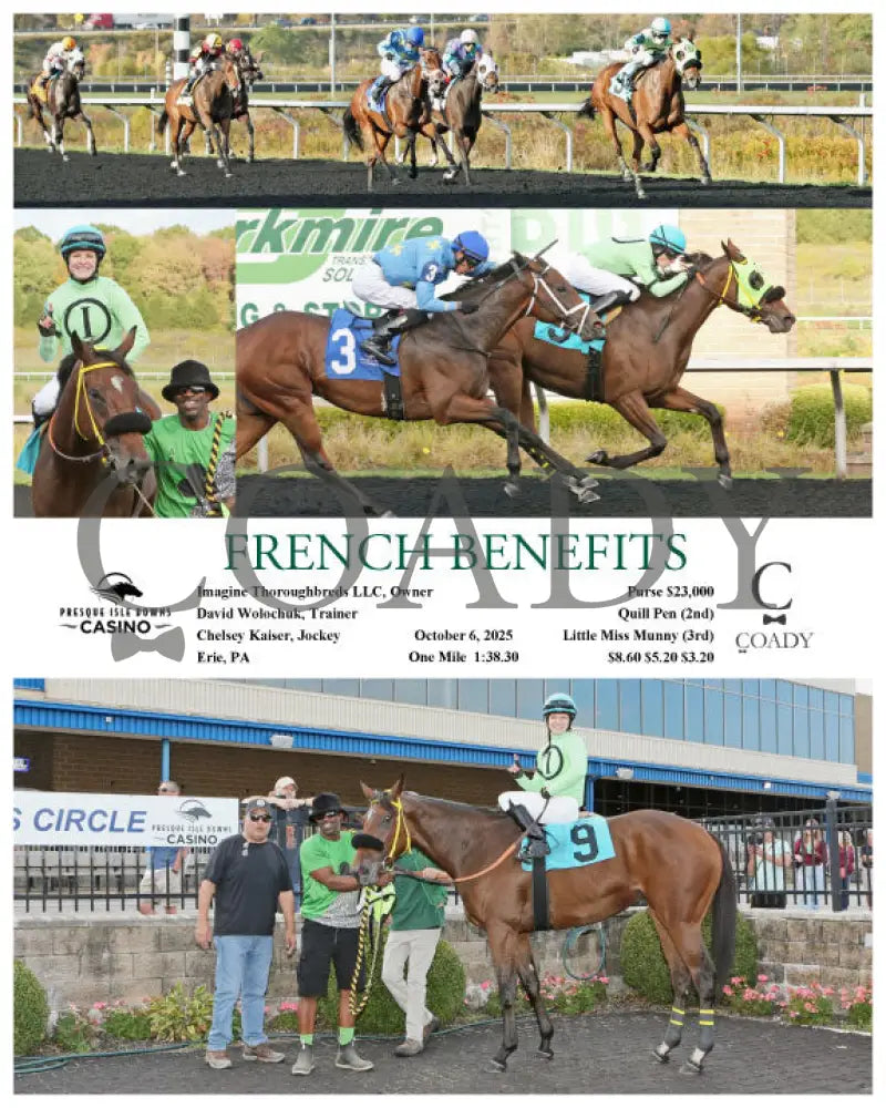 FRENCH BENEFITS - 10-06-25 - R05 - PID Presque Isle Downs