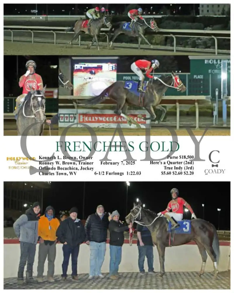 Frenchies Gold - 02-07-25 R01 Ct Hollywood Casino At Charles Town Races