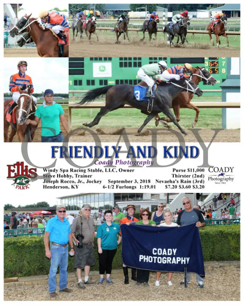 Friendly And Kind - 090318 Race 06 Elp Group Ellis Park