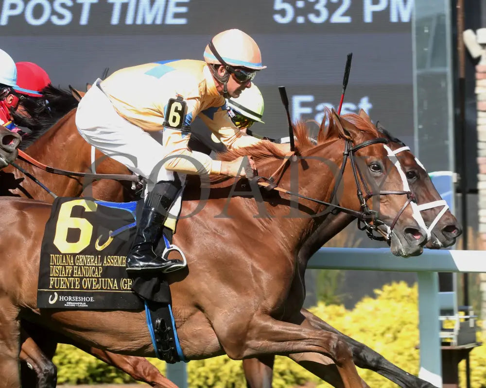 Fuente Ovejuna - Indiana General Assembly Distaff 16Th Running 07-06-24 R10 Horseshoe Tight Finish