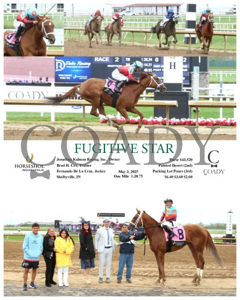 FUGITIVE STAR - 05-03-25 - R02 - IND Indiana Grand