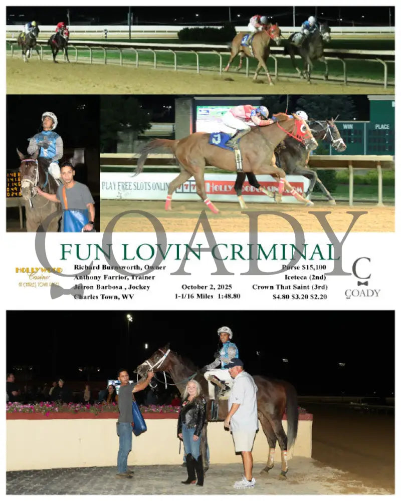 FUN LOVIN CRIMINAL - 100225 - Race 05 - CT - Coady Media - Kurtis Coady Photography