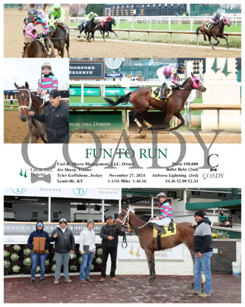 Fun To Run - 11-27-24 R01 Cd Churchill Downs