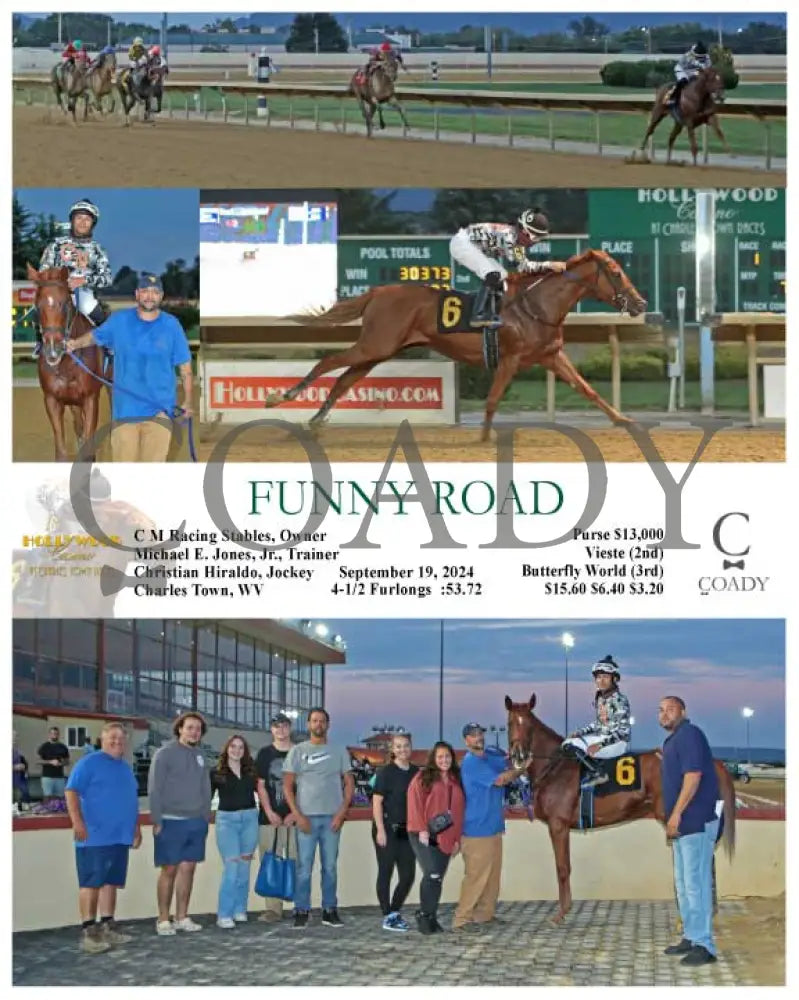 Funny Road - 09-19-24 R01 Ct Hollywood Casino At Charles Town Races
