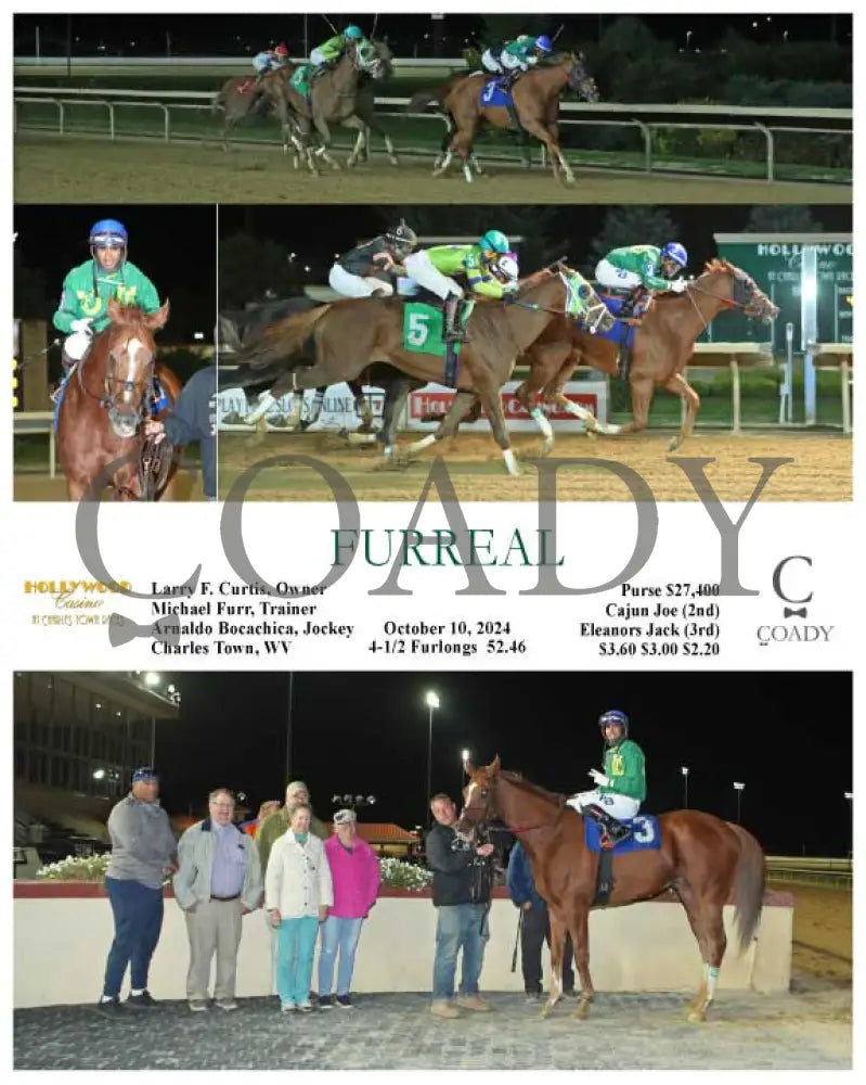 Furreal - 10-10-24 R04 Ct Hollywood Casino At Charles Town Races