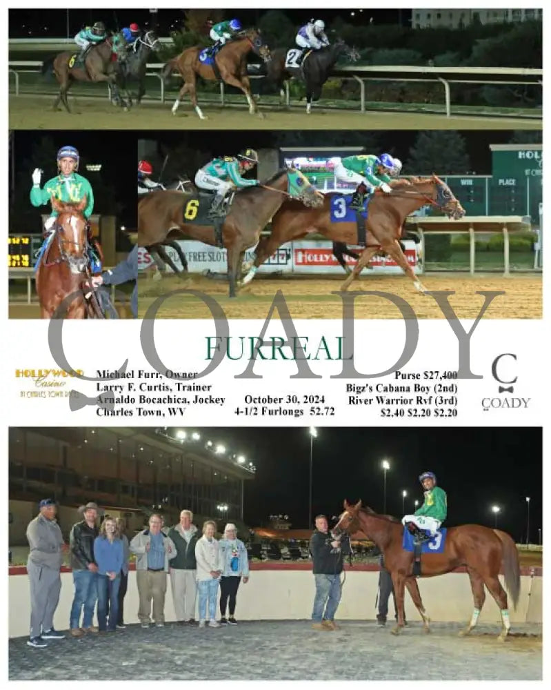Furreal - 10-30-24 R07 Ct Hollywood Casino At Charles Town Races