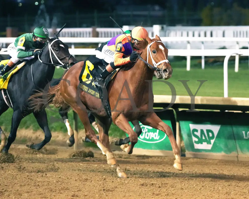 FURTHER ADO - The Kentucky Jockey Club G2 - 11-29-25 - R10 - CD - Finish 02 - Coady Media - Kurtis Coady Photography