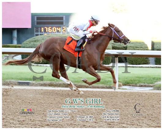 G W’S GIRL - Dixie Belle Stakes - 47th Running - 02-24-25 - R09 - OP - Action Oaklawn Park