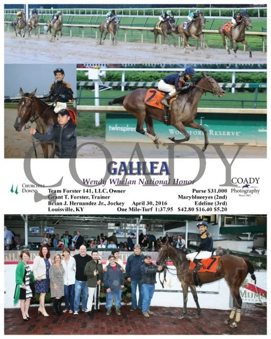 Galilea - 043016 Race 05 Cd Churchill Downs