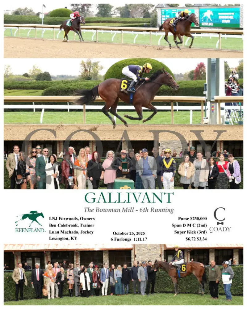 GALLIVANT - 102525 - Race 06 - KEE Keeneland
