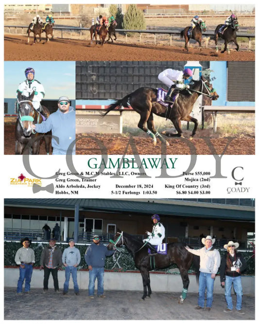 Gamblaway - 12-18-24 R10 Zia Zia Park