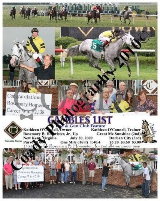 Gambles List - Rod & Gun Club Feature 7 20 2 Colonial Downs