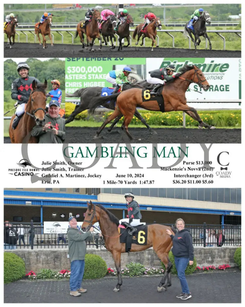 Gambling Man - 06-10-24 R04 Pid Presque Isle Downs