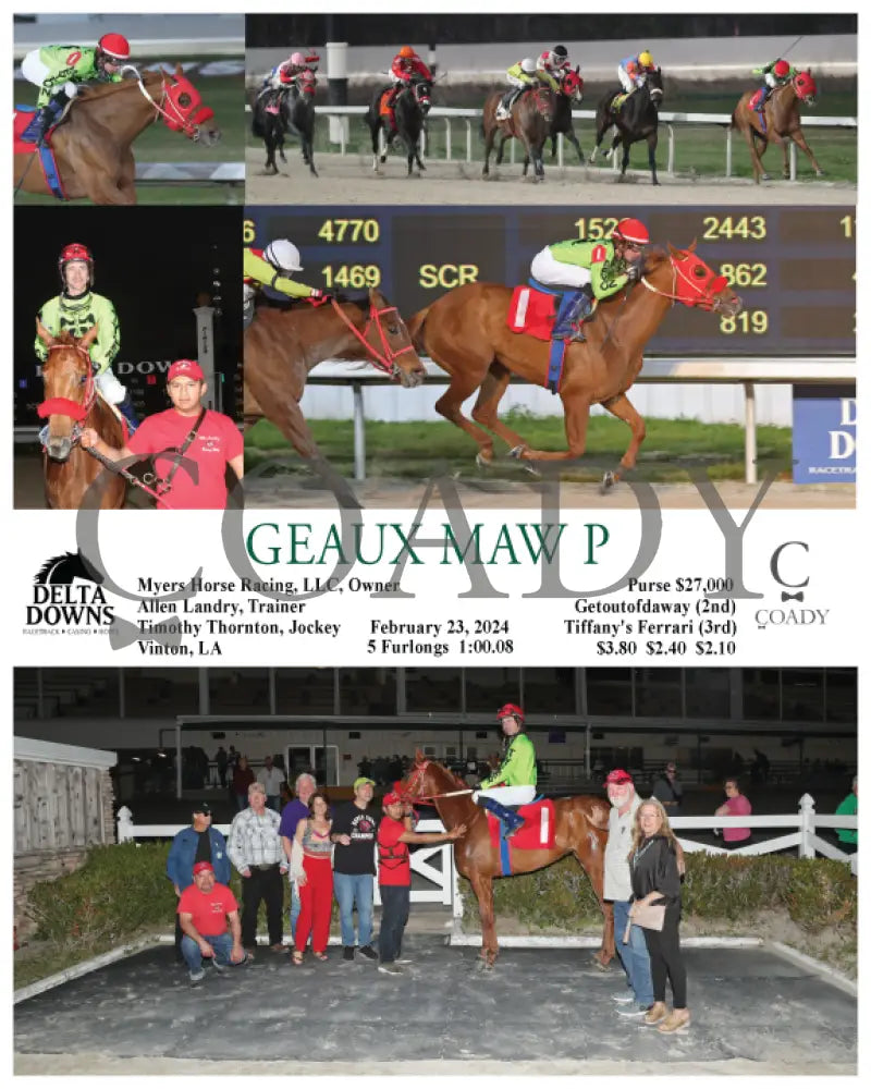 Geaux Maw P - 02 - 23 - 24 R03 Ded Delta Downs
