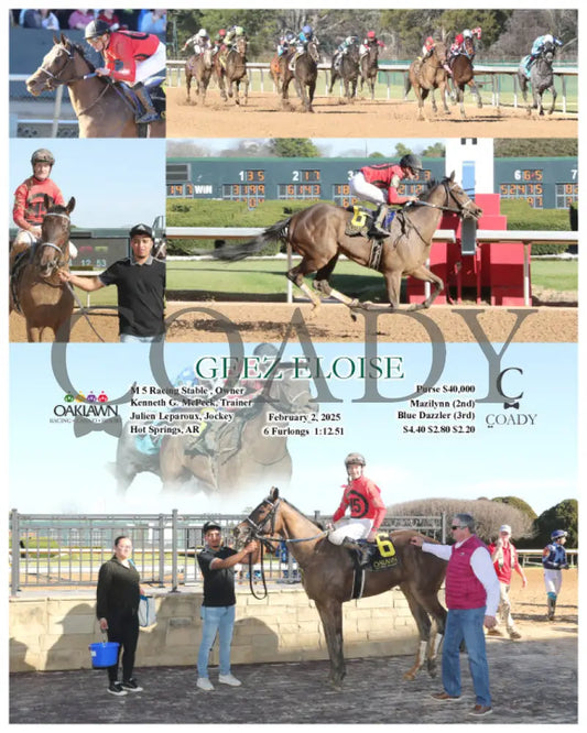 Geez Eloise - 02-02-25 R05 Op Oaklawn Park