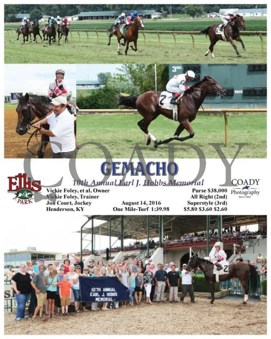 Gemacho - 081416 Race 04 Elp Ellis Park