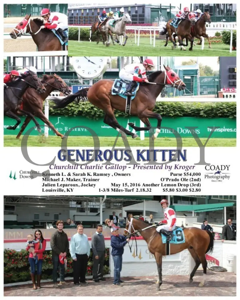 Generous Kitten - 051516 Race 07 Cd Churchill Downs