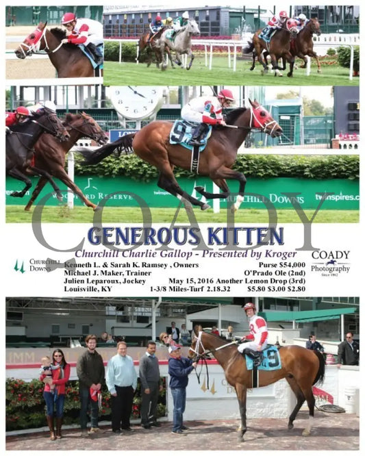 Generous Kitten - 051516 Race 07 Cd Churchill Downs