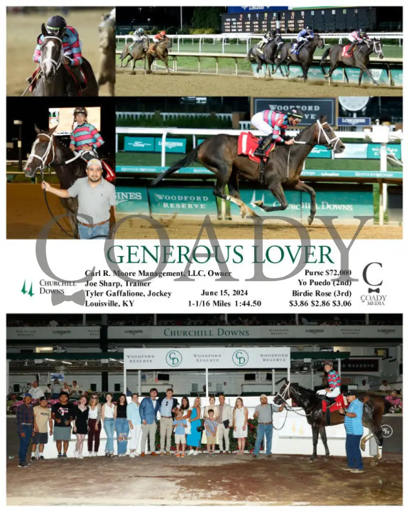 Generous Lover - 06-15-24 R09 Cd Churchill Downs