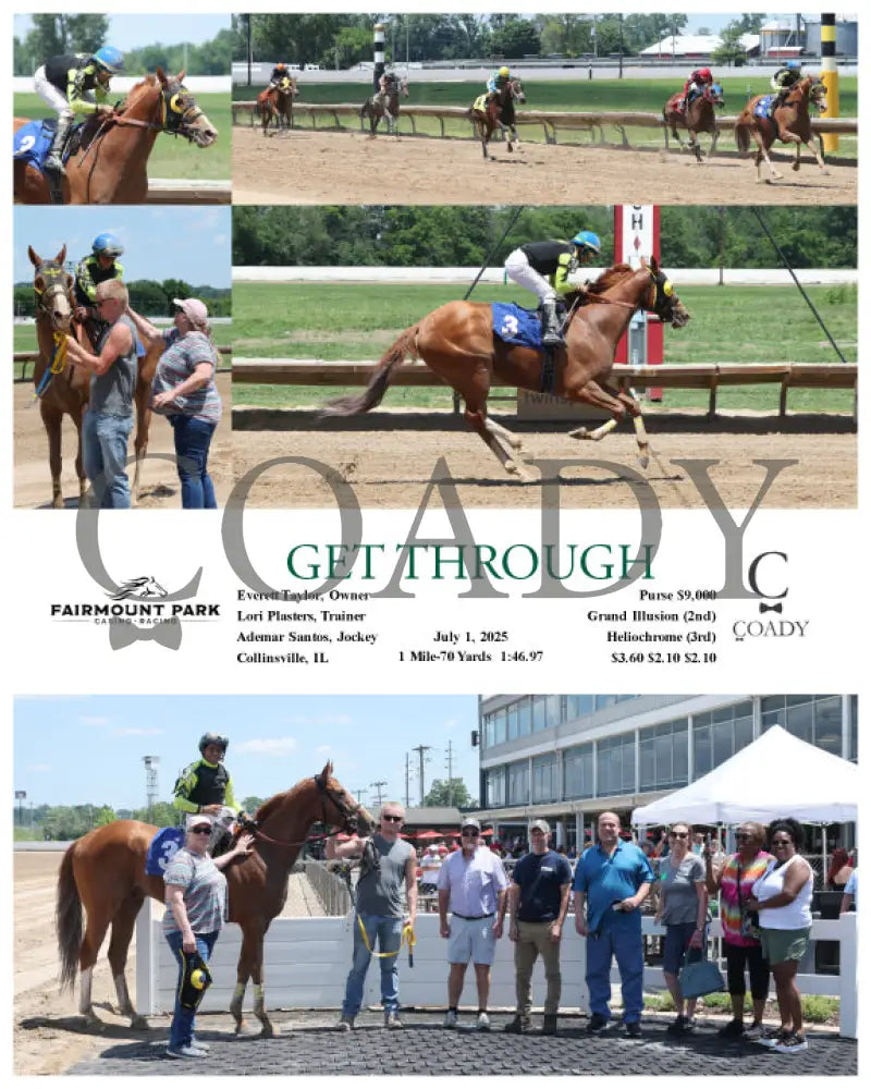 GET THROUGH - 07-01-25 - R02 - FP Fanduel Sportsbook Horse Racing