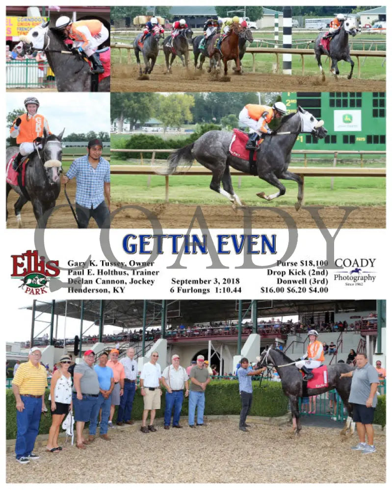 Gettin Even - 090318 Race 04 Elp Ellis Park