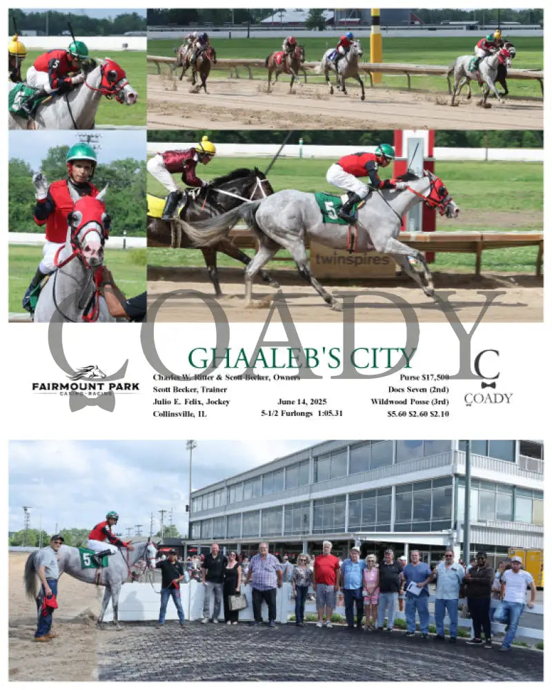 GHAALEB’S CITY - 06-14-25 - R07 - FP Fanduel Sportsbook Horse Racing