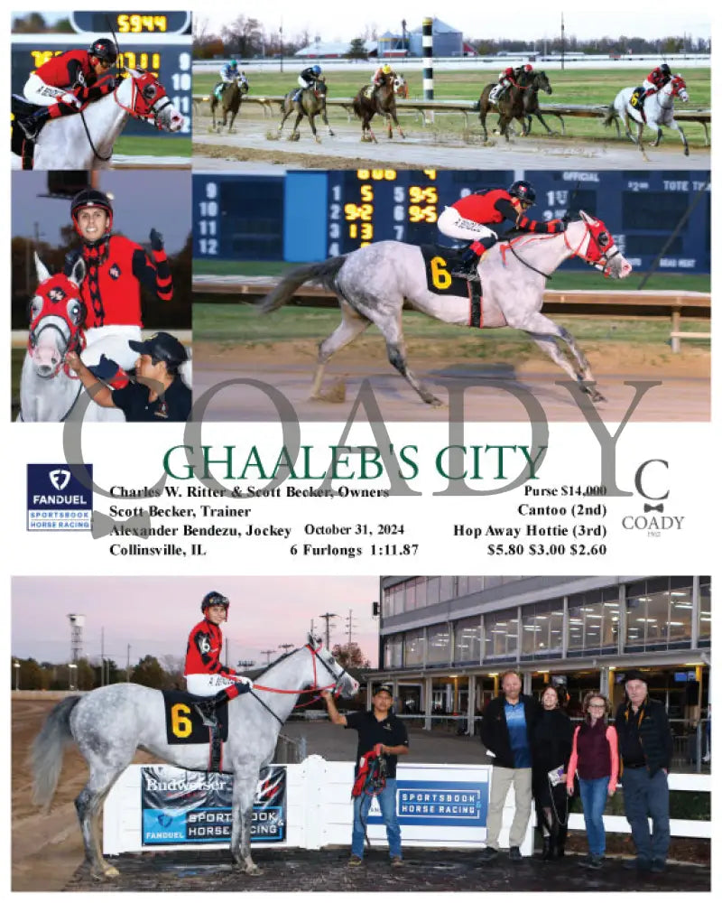 Ghaaleb’s City - 10-31-24 R04 Fan Fanduel Sportsbook Horse Racing