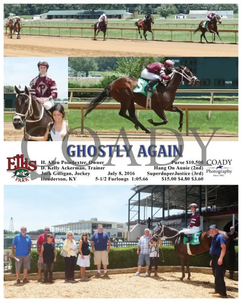 Ghostly Again - 070816 Race 01 Elp Ellis Park