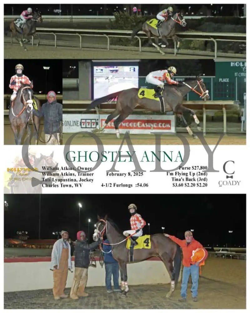 Ghostly Anna - 02-08-25 R03 Ct Hollywood Casino At Charles Town Races