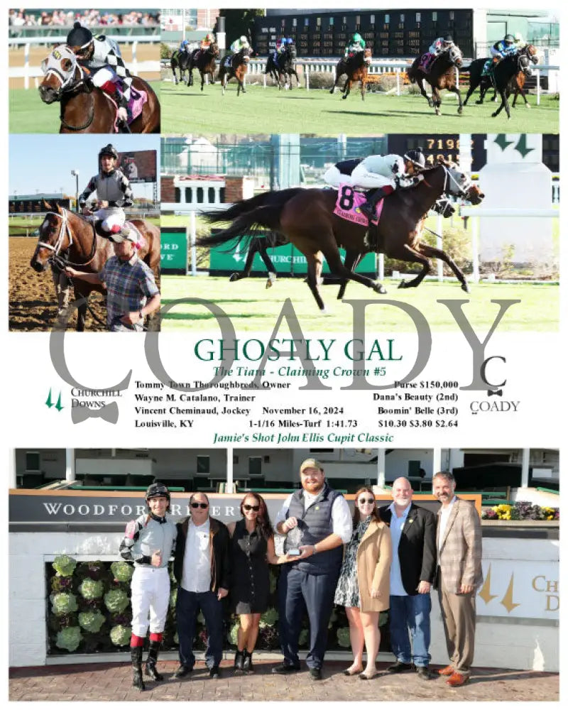 Ghostly Gal - The Tiara Claiming Crown #5 11-16-24 R05 Cd Churchill Downs