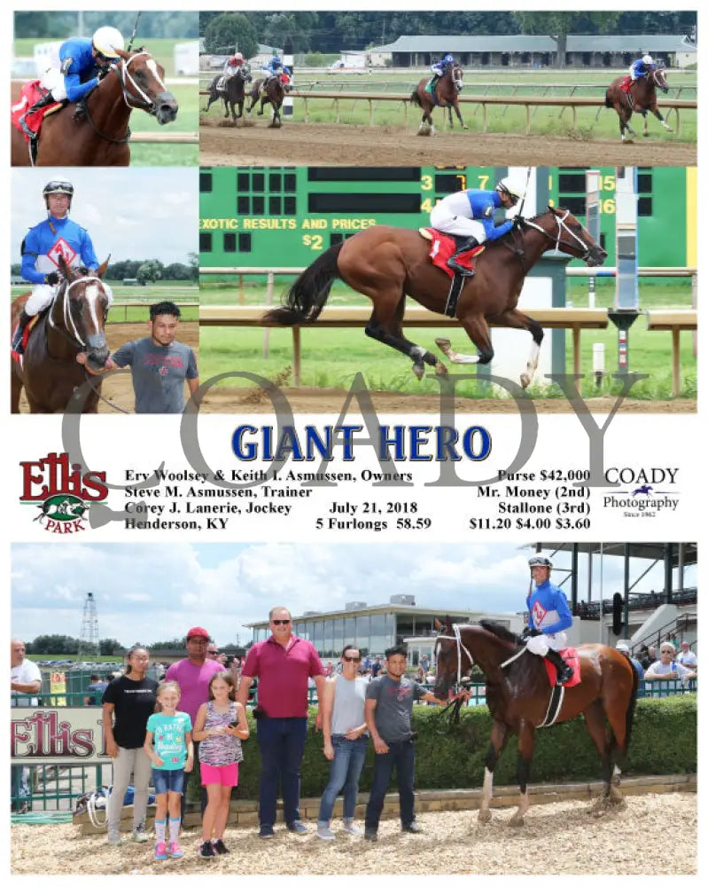 Giant Hero - 072118 Race 03 Elp Ellis Park