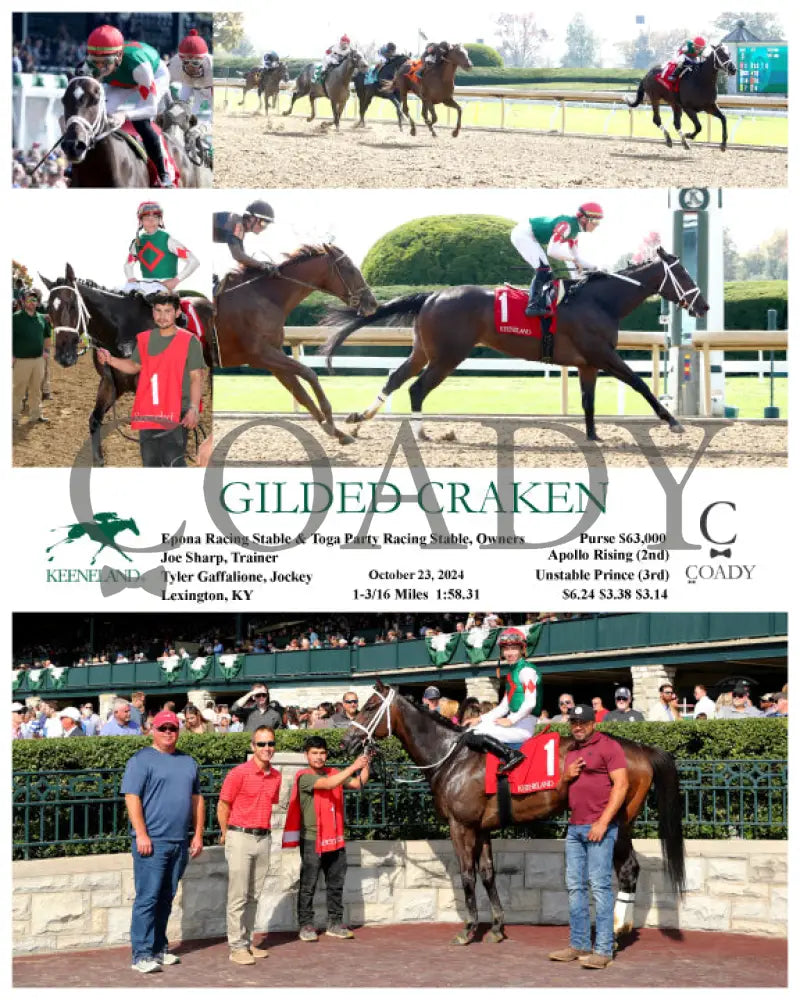 Gilded Craken - 102324 Race 03 Kee Keeneland