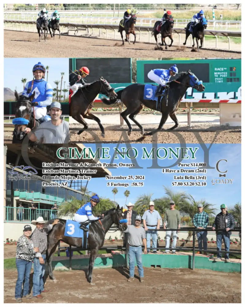 Gimme No Money - 11-25-24 R02 Tup Turf Paradise