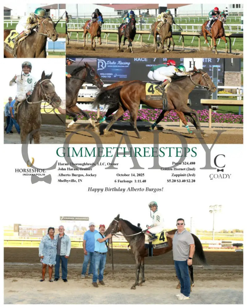 GIMMEETHREESTEPS - 10-14-25 - R07 - IND Indiana Grand