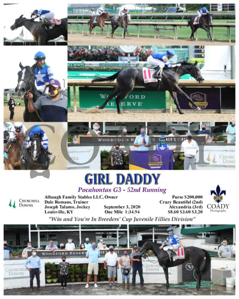 Girl Daddy - Pocahontas G3 52Nd Running 09-03-20 R10 Cd Churchill Downs