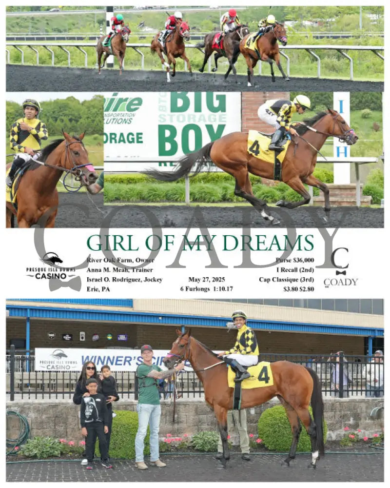 GIRL OF MY DREAMS - 05-27-25 - R03 - PID Presque Isle Downs