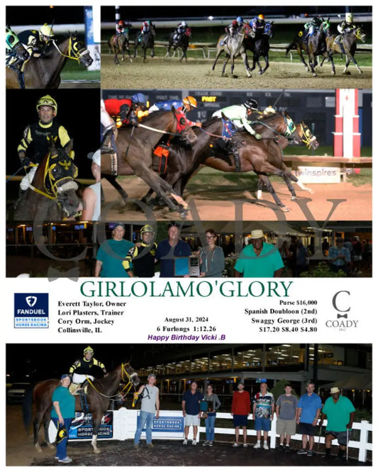 Girlolamo’glory - 08-31-24 R07 Fan Fanduel Sportsbook Horse Racing