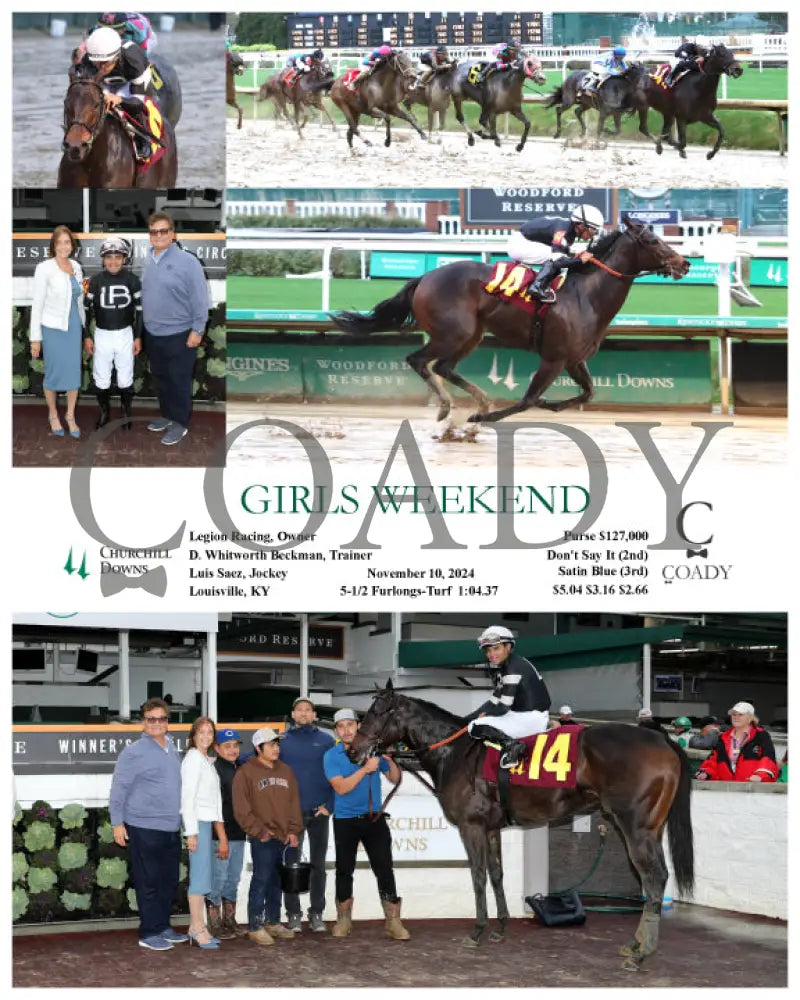 Girls Weekend - 11-10-24 R08 Cd Churchill Downs