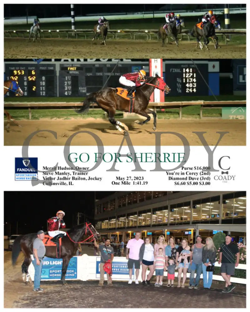 Go For Sherrie - 05-27-23 R06 Fan Fanduel Sportsbook Horse Racing