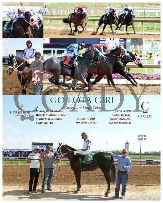 GO LOTA GIRL - Governors Stake Trials - 10-04-25 - R05 - IND Indiana Grand