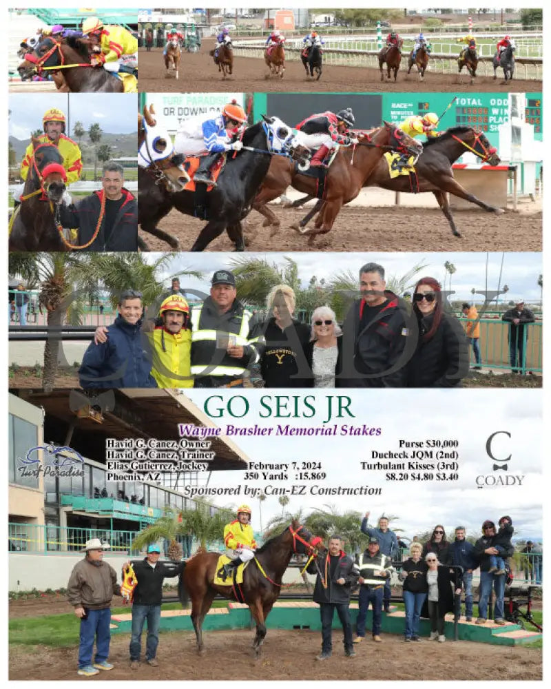 Go Seis Jr - Wayne Brasher Memorial Stakes 02-07-24 R02 Tup Turf Paradise