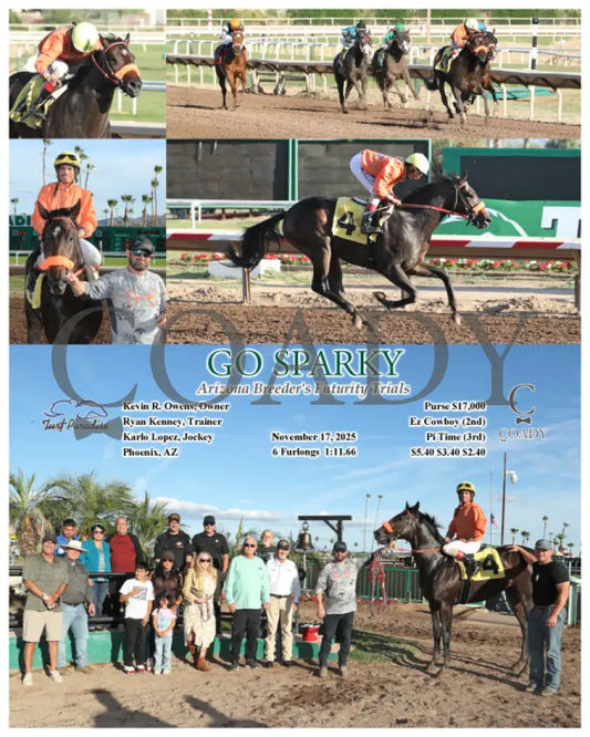 GO SPARKY - Arizona Breeder’s Futurity Trials - 11-17-25 - R06 - TUP Turf Paradise