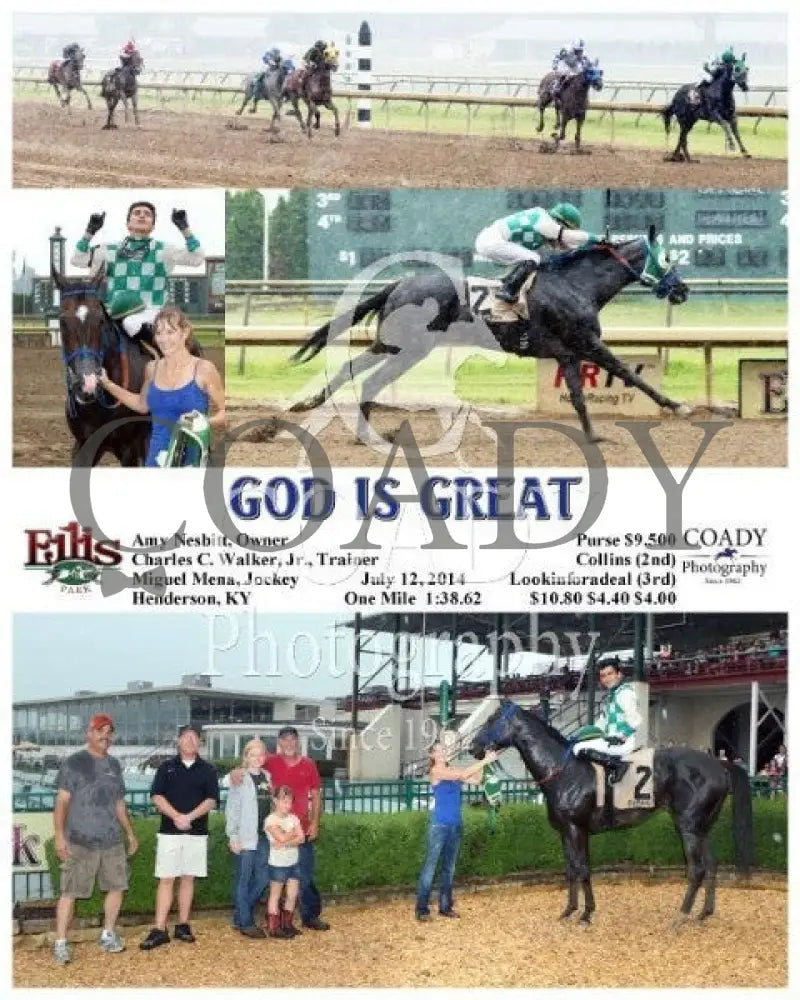 God Is Great - 071214 Race 03 Elp Ellis Park